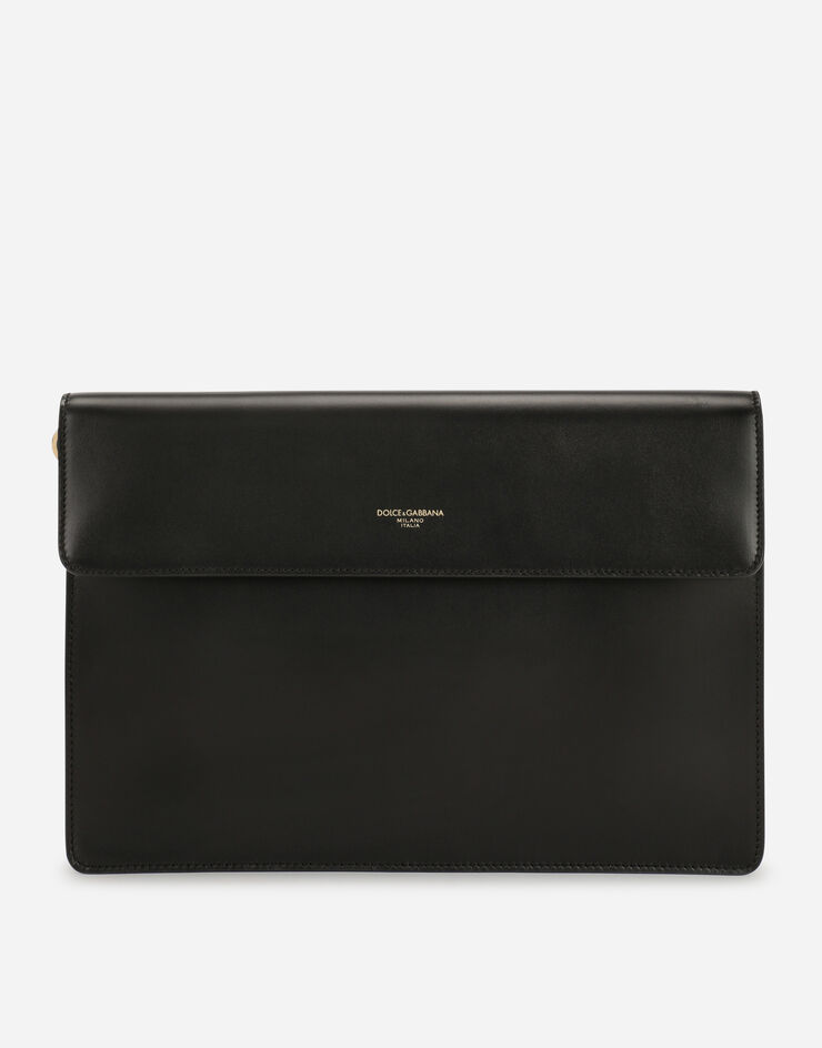 Dolce & Gabbana Mediterraneo calfskin clutch Noir BM1586AC954