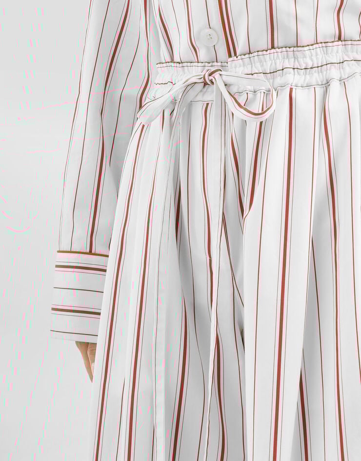 Dolce & Gabbana Striped poplin trousers Multicolor FTDJETFR51T