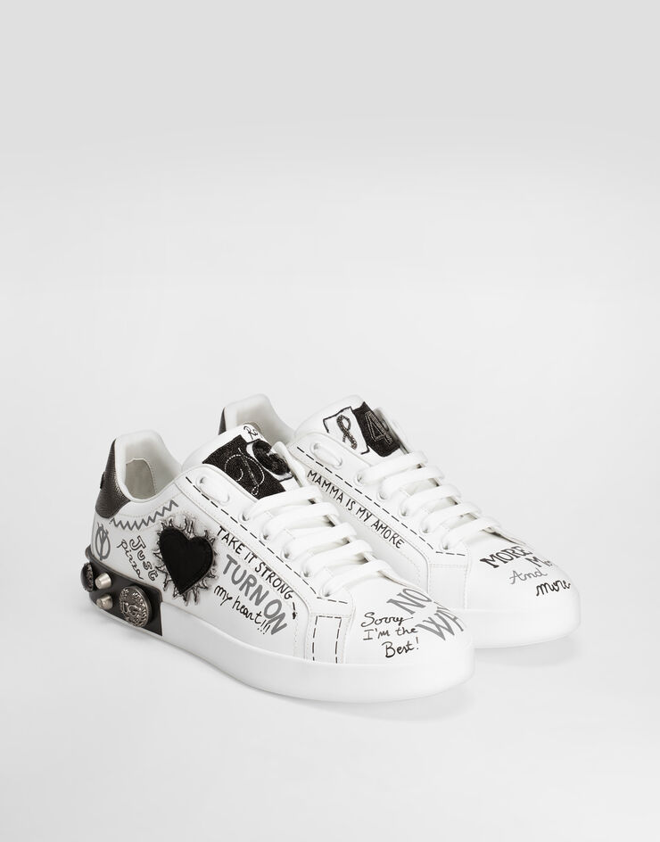 Dolce & Gabbana Portofino calfskin sneakers Multicolor CS1759AH029