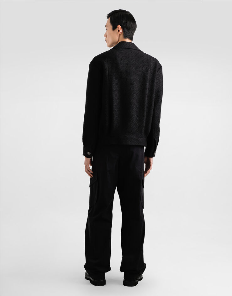 Dolce & Gabbana Crew neck wool pullover Black GXXADZJDVC0
