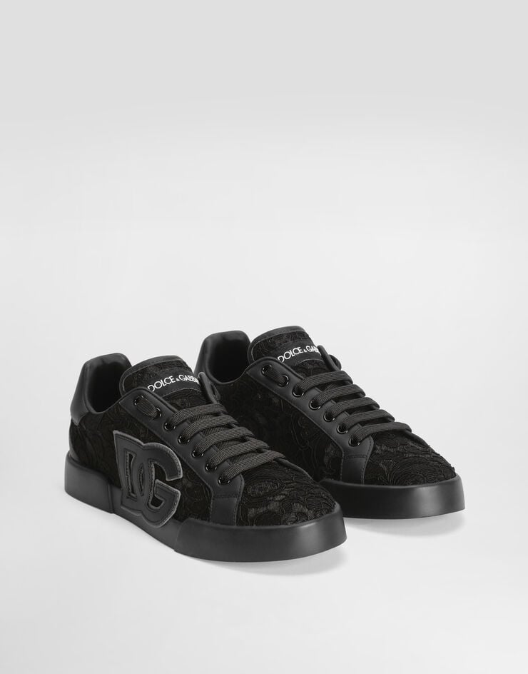 Dolce & Gabbana Sneaker Portofino light strobel in pizzo taormina Multicolore CK2343AI446