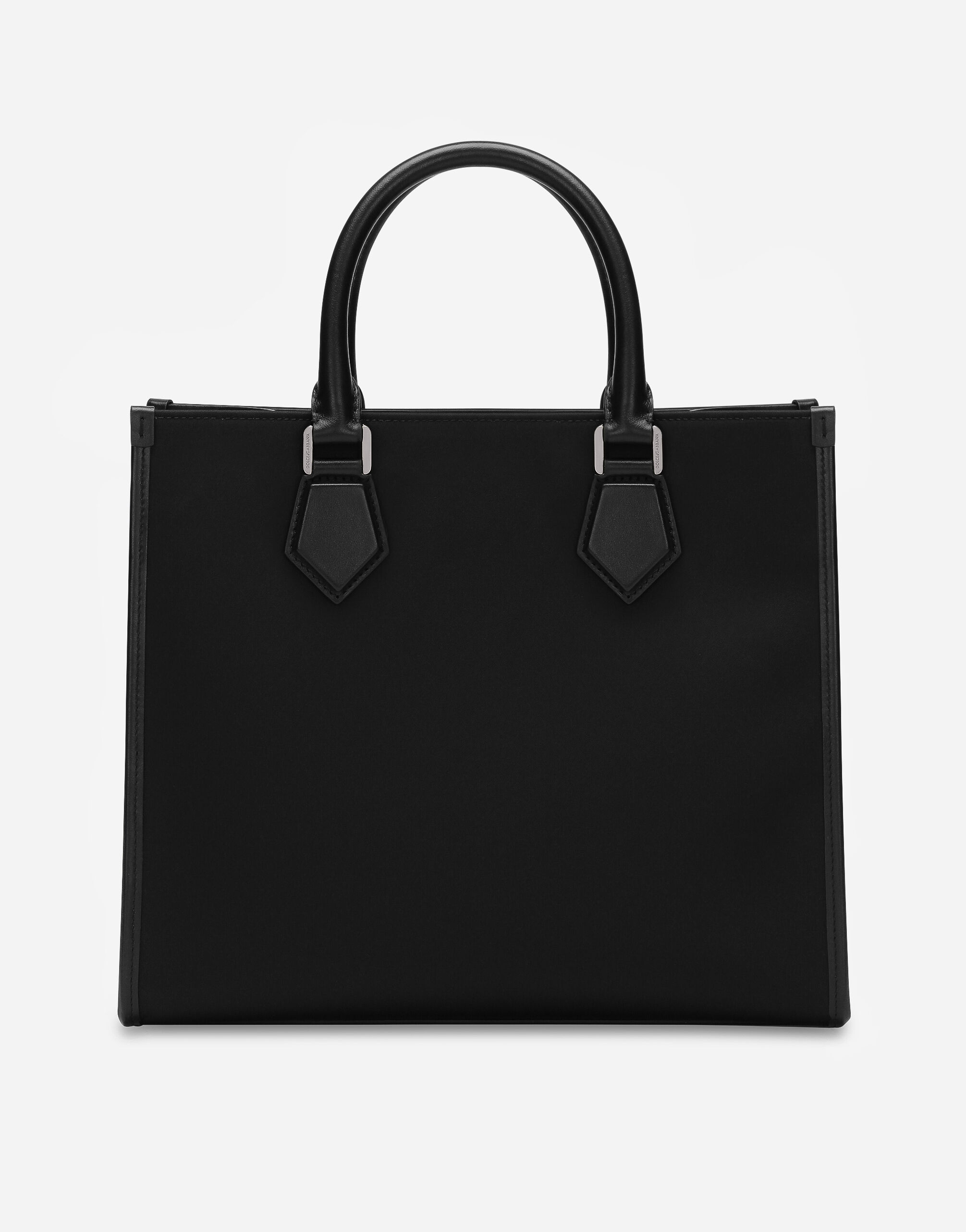 【Dolce & Gabbana】スモール ナイロン ショッピング バッグ ブラックのメンズ ショッピングバッグ スモール ナイロン