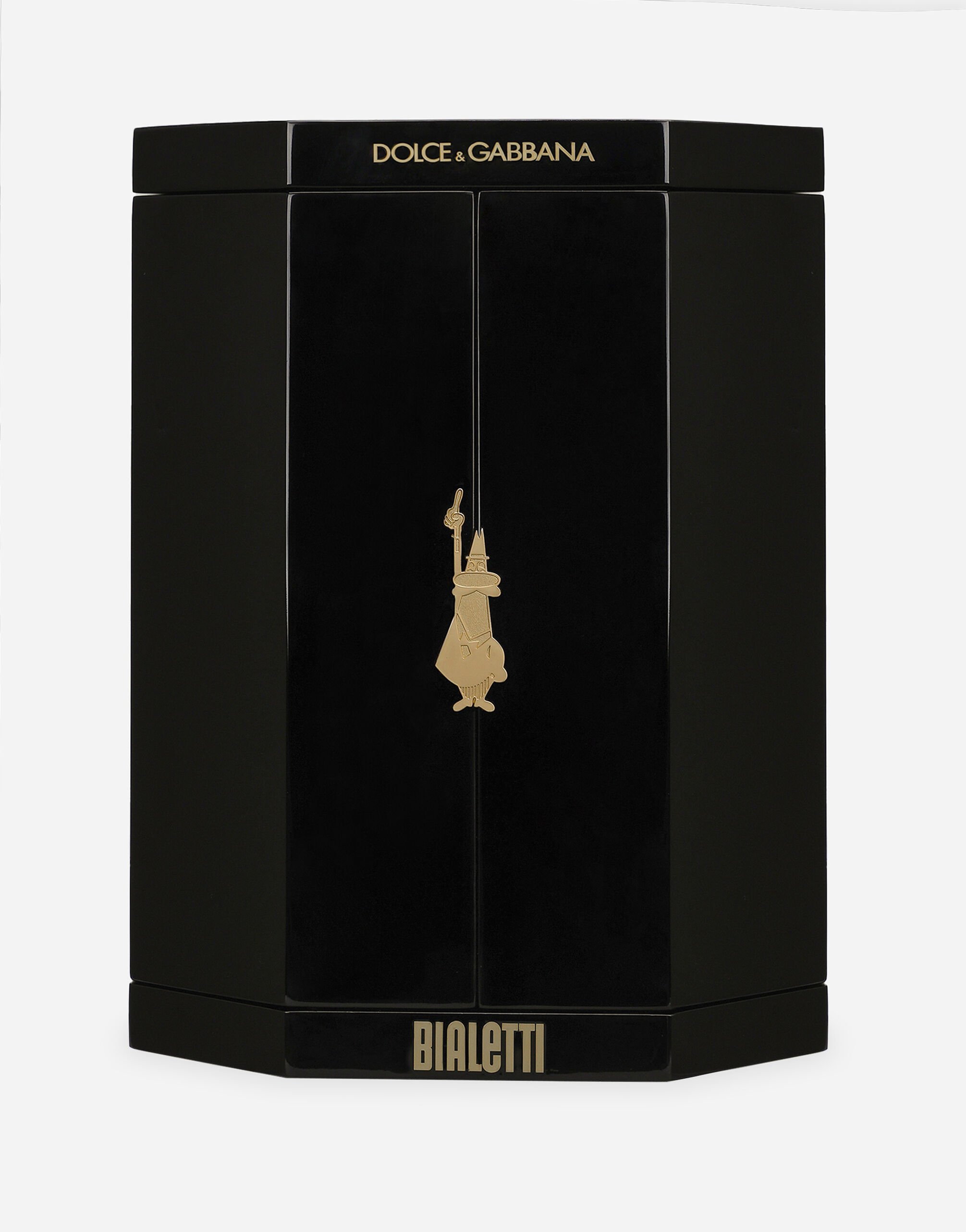 Dolce&Gabbana Vネックシャーリングドレス⭐︎定価581,000円 24k Gold Decorative Moka Bialetti Dolce&Gabbana in Multicolor