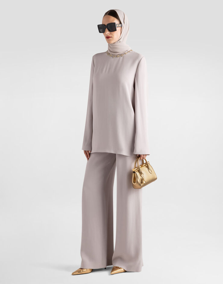 Dolce & Gabbana Crêpe marocain trousers Multicolor I3K10WFU1MD