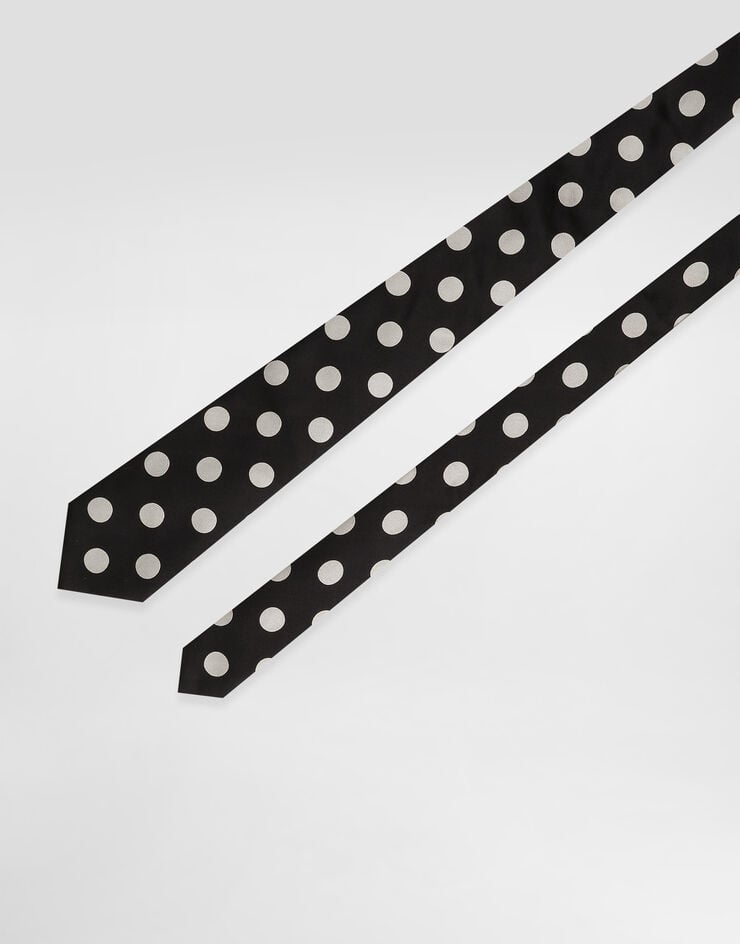 Dolce & Gabbana Jacquard tie Black GT147EG0JSP