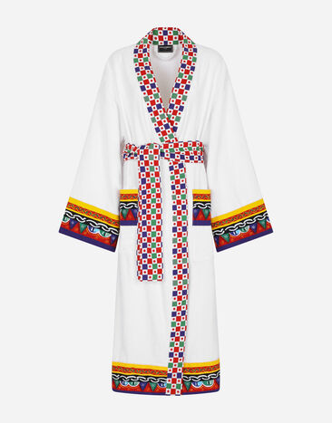 Dolce & Gabbana Albornoz de rizo de algodón Multicolor TCF015TCAHC