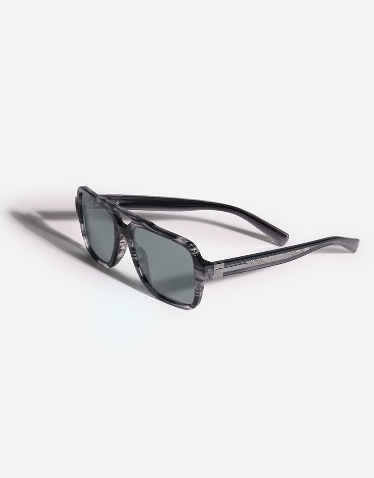 Dolce & Gabbana Sartoria Sunglasses Dolce & Gabbana Sartoria Sunglasses Striped Grey VG4544VP401