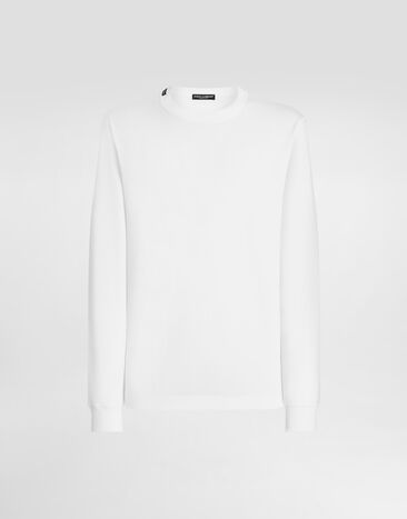 Dolce & Gabbana Long sleeve cotton t-shirt White G8SX5TFU7EQ