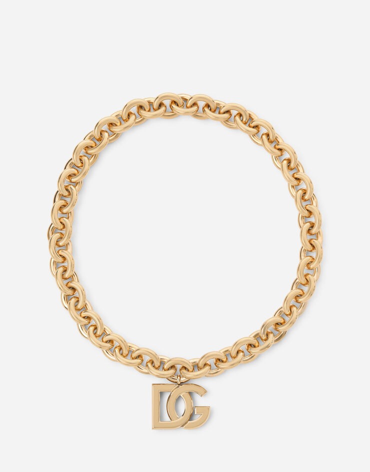 Dolce & Gabbana Ожерелье Logo из желтого золота 18 карат Желтое Золото WNMY9GWYE01