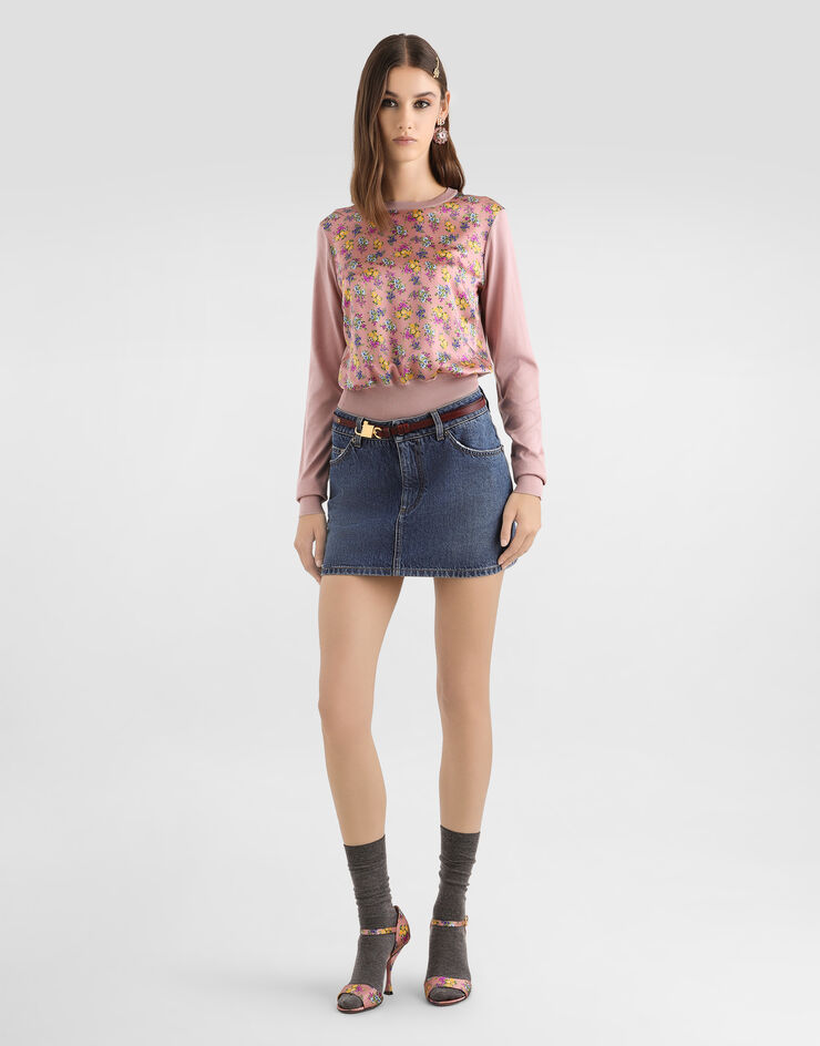 Dolce & Gabbana Small floral-print silk satin pullover Dolce & Gabbana Small floral-print silk satin pullover Multicolor FXX77TJBSOQ