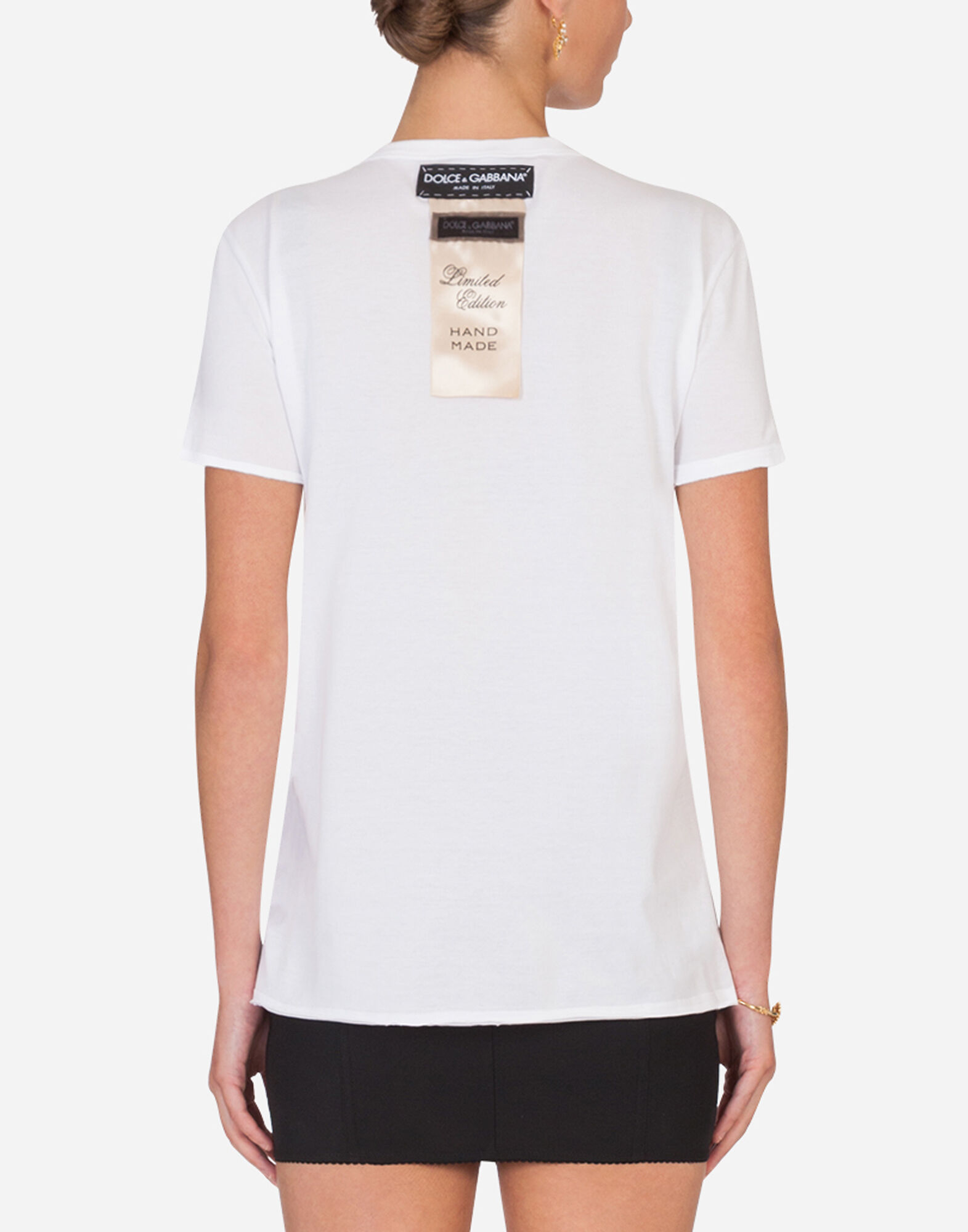 ●Dolce&Gabbana●DG パッチ コットン Tシャツ コットン Tシャツ パッチ