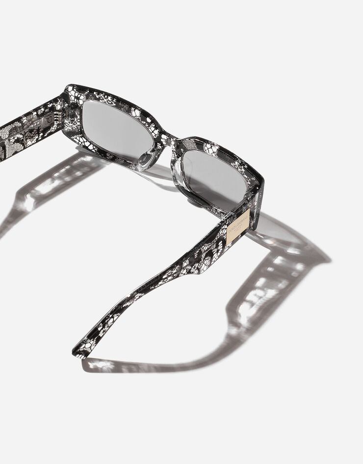 Dolce & Gabbana Gafas de sol DG PLAQUE Encaje Negro VG447AVP871