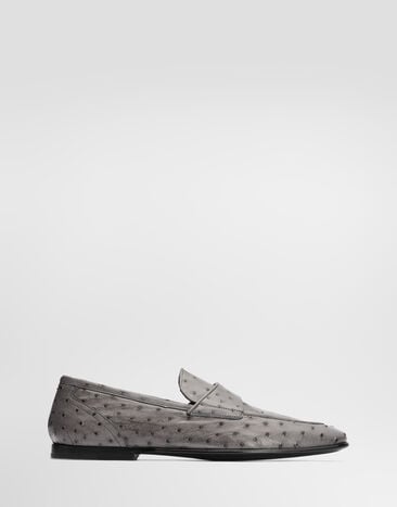 Dolce & Gabbana Ostrich leather slippers Dolce & Gabbana Ostrich leather slippers Grey A50391A8M90