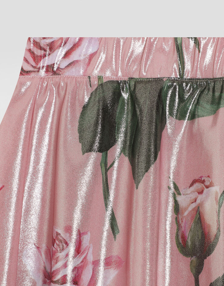 Dolce & Gabbana Sarong skirt with rose print Print L5J866ON04U