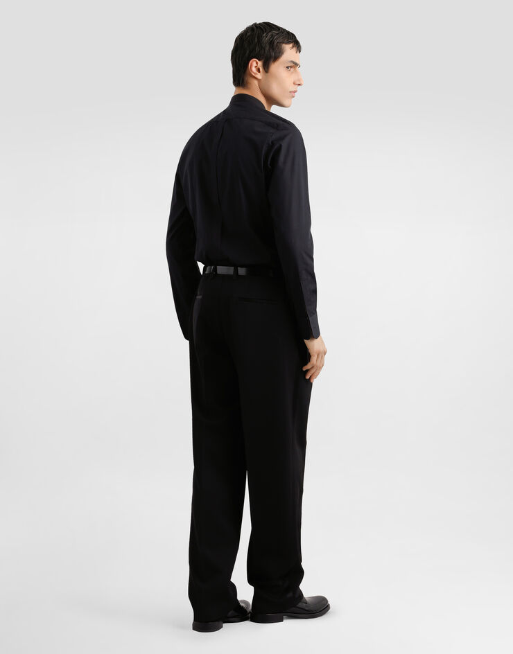 Dolce & Gabbana Gold tuxedo Cotton shirt Black G5NU2TFU5U8