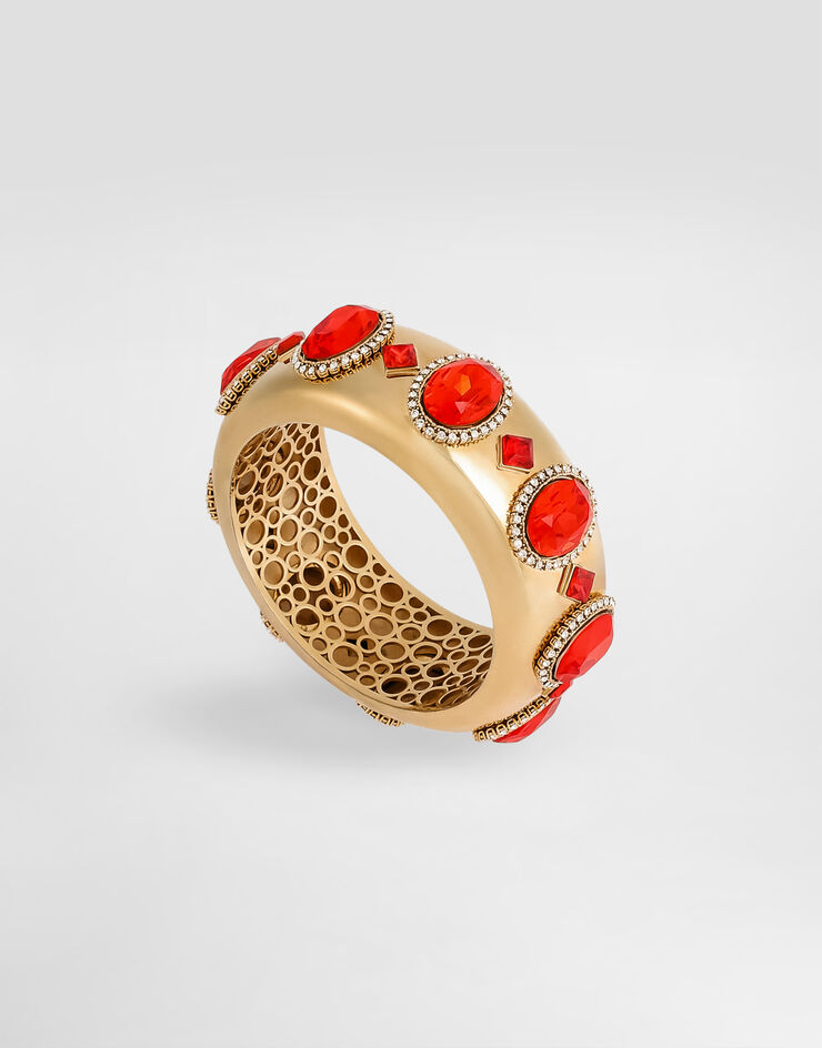 Dolce & Gabbana Bangle with rhinestones Gold WBS6M3W1111
