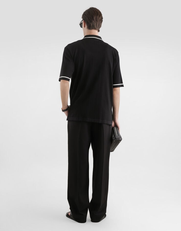 Dolce & Gabbana Wool gabardine trousers Dolce & Gabbana Wool gabardine trousers Black GP185THU2AR