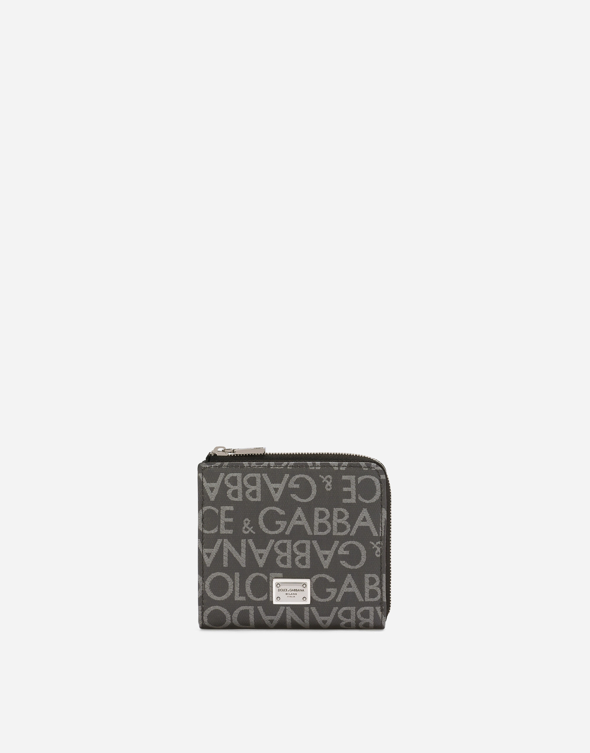 Dolce & Gabbana Coated jacquard card holder Black BP0330AW576