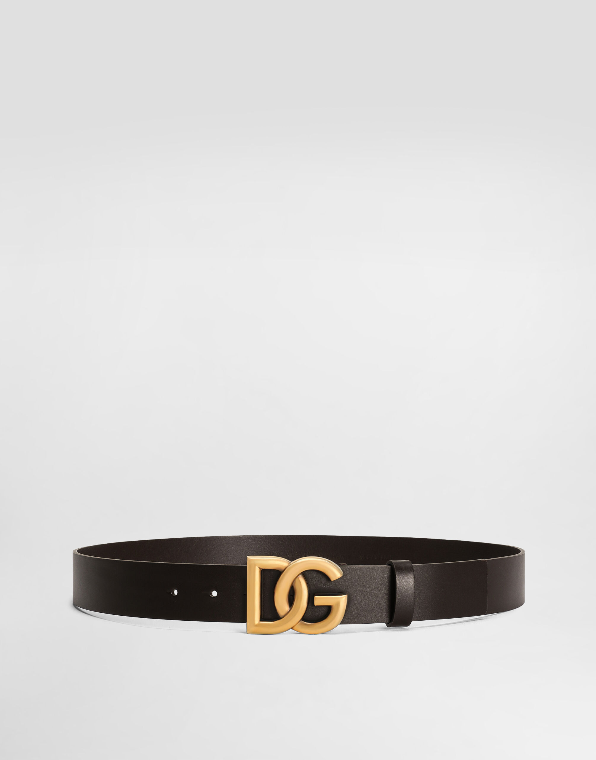 Dolce&Gabbana Lux leather belt with crossover DG logo buckle Multicolor BC4644AX622