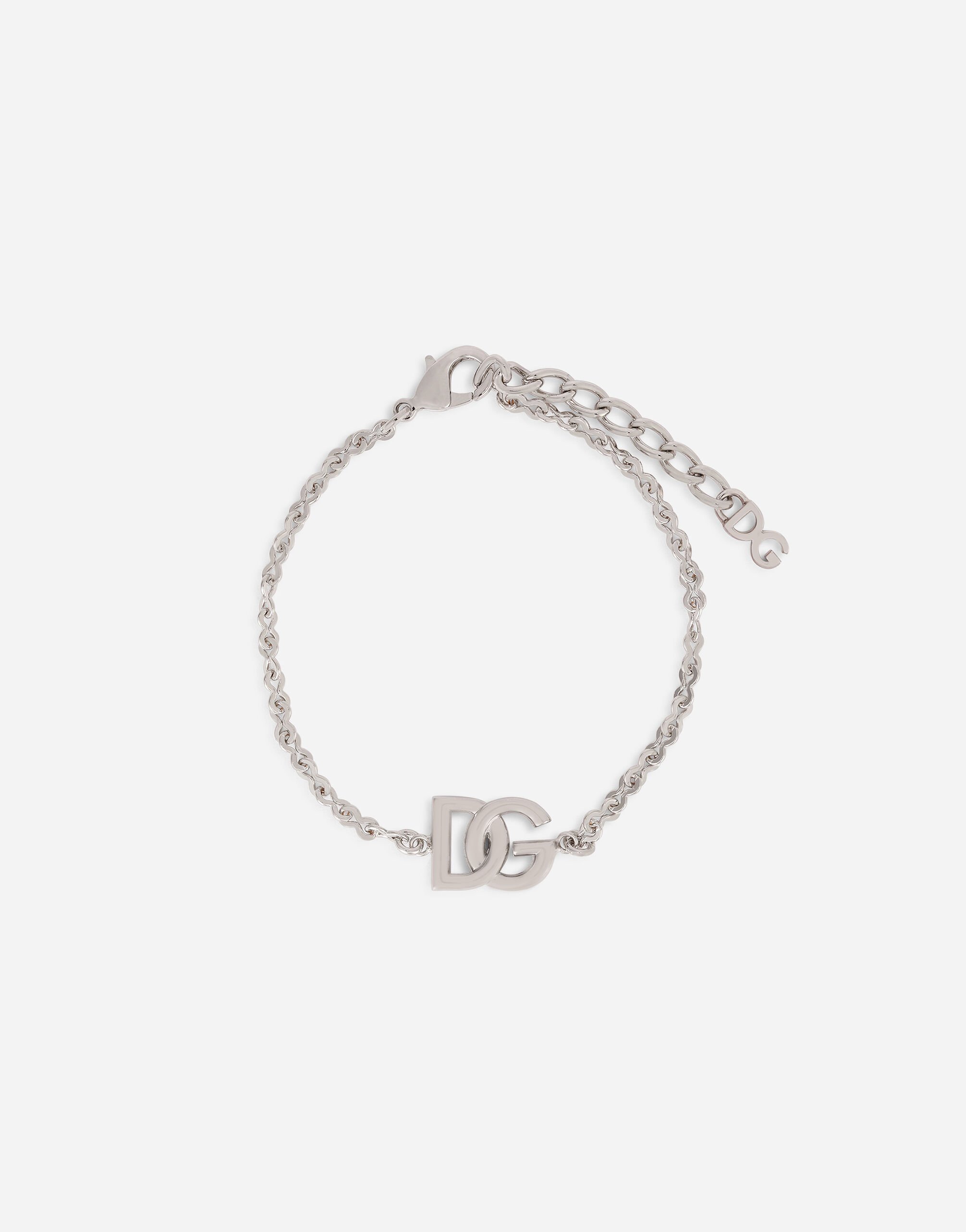 Dolce & Gabbana Link bracelet with DG-logo Blue WNQ1M1W1111