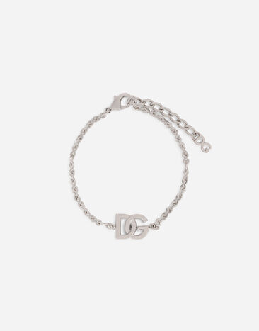 Dolce & Gabbana Link bracelet with DG-logo Silver WBN5W1W1111