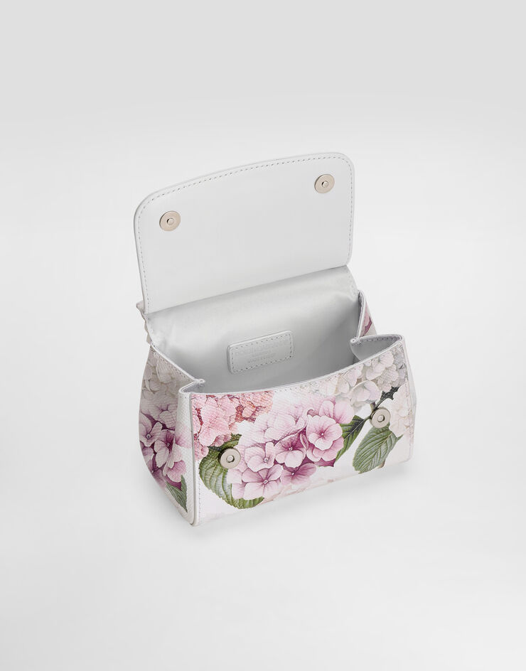 Dolce & Gabbana Hydrangeas-print dauphine calfskin sicily handbag Multicolor EB0003AX811