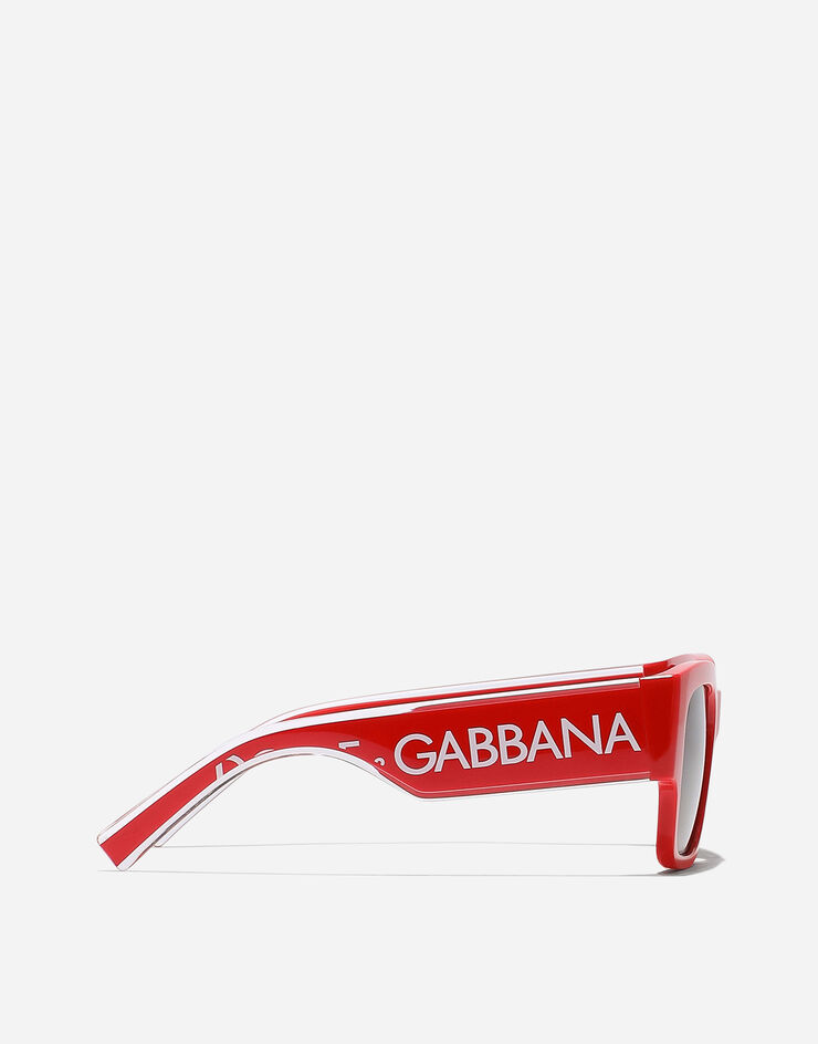 Dolce & Gabbana DNA 로고 선글라스 레드 VG600JVN887