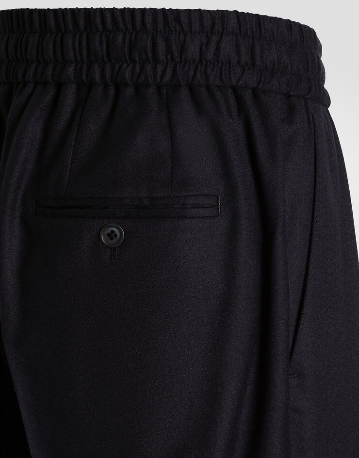 Dolce & Gabbana Flannel jogging trousers Dolce & Gabbana Flannel jogging trousers Blue GP26FTFUBG8
