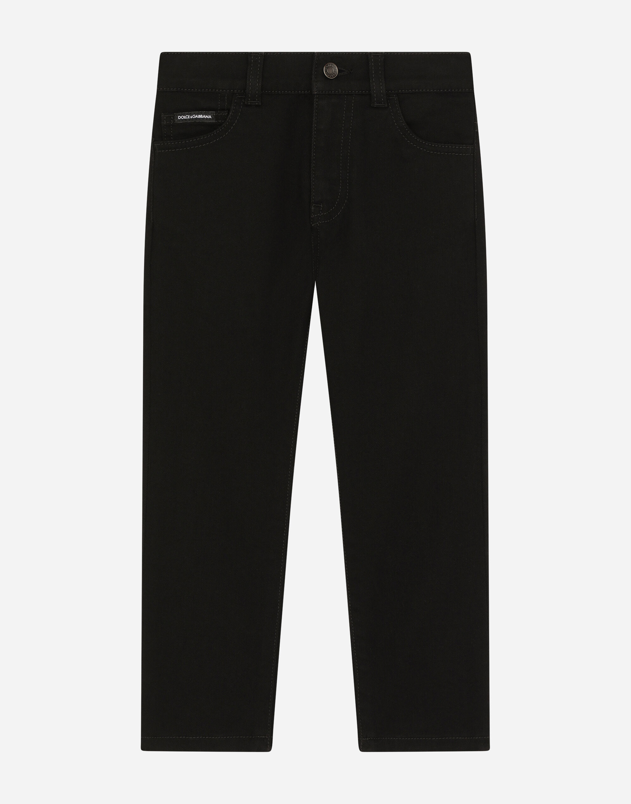 ブラックのメンズ Black slim-fit stretch jeans | Dolce&Gabbana®