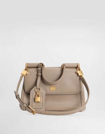 Dolce & Gabbana My Sicily plongé calfskin bag Beige BB7781B7321
