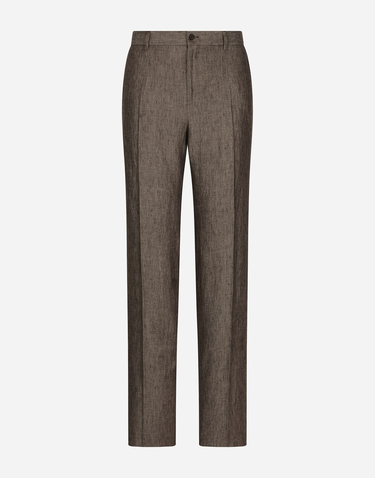 Dolce & Gabbana Classic linen pants Multicolor GP0D6TFU4L0