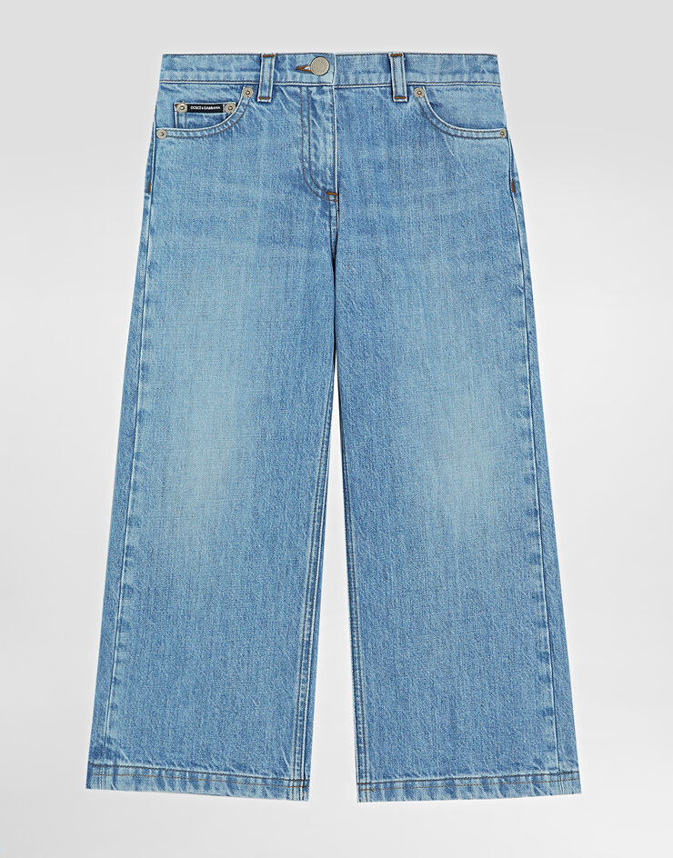 Dolce & Gabbana 5-Pocket-Jeans aus Denim mit Logoplakette Mehrfarbig L52F91LDD08