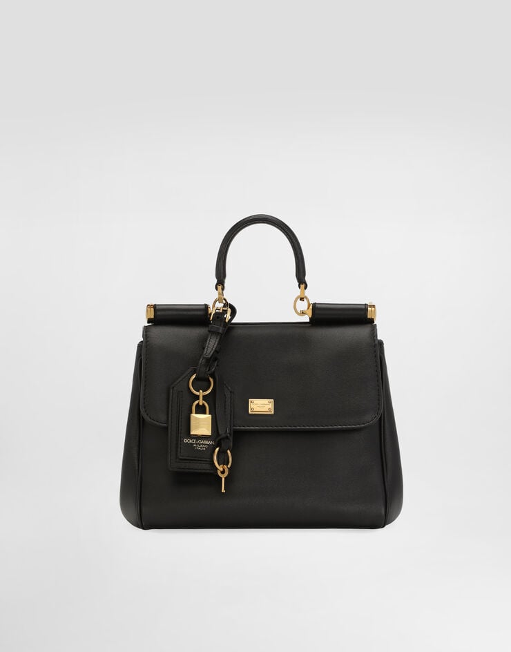 Dolce & Gabbana My Sicily handbag in plongé calfskin Black BB7781B7321