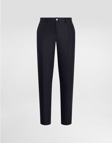 Dolce & Gabbana Tailored linen pants Blue GY7BMTFU4K6