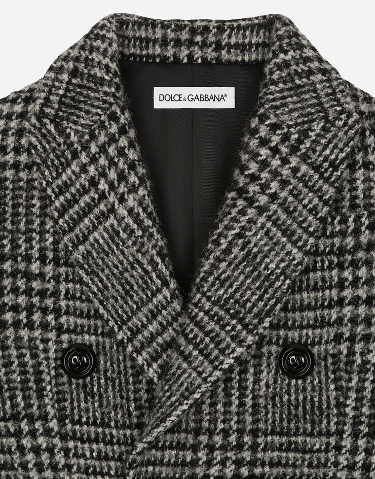 Dolce & Gabbana Double-breasted wool-blend herringbone coat Multicolor L42C32FQMJM