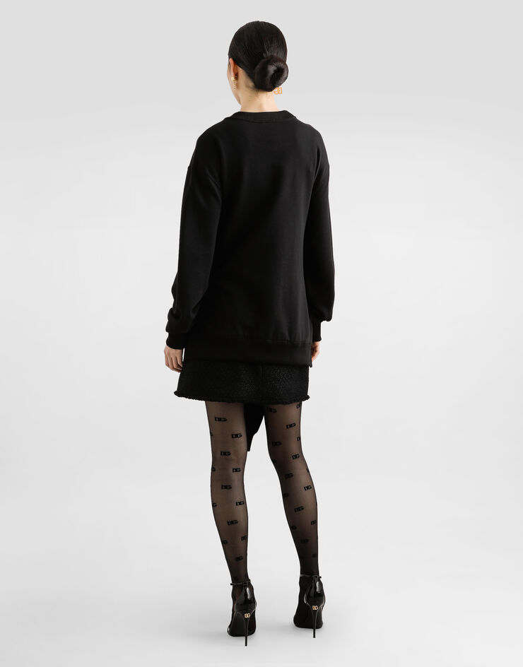 Dolce & Gabbana 棉质连帽卫衣 黑 F9S81ZHU7DU