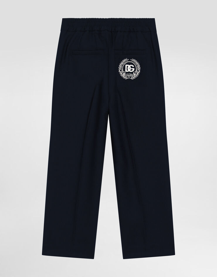 Dolce & Gabbana Wool canvas trousers Blue L44P92FU28G