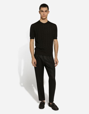 Dolce & Gabbana Wool jogging pants Black GYACETFU21Q