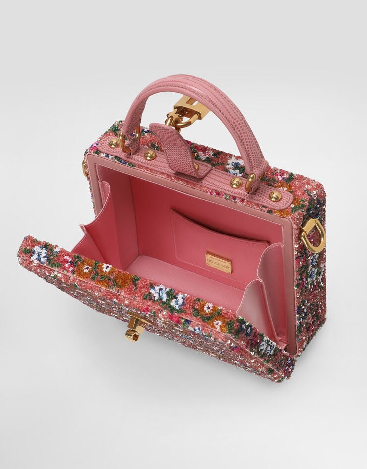 Dolce & Gabbana Sac à main Dolce Box avec broderie de paillettes Multicolor BB5970A0115