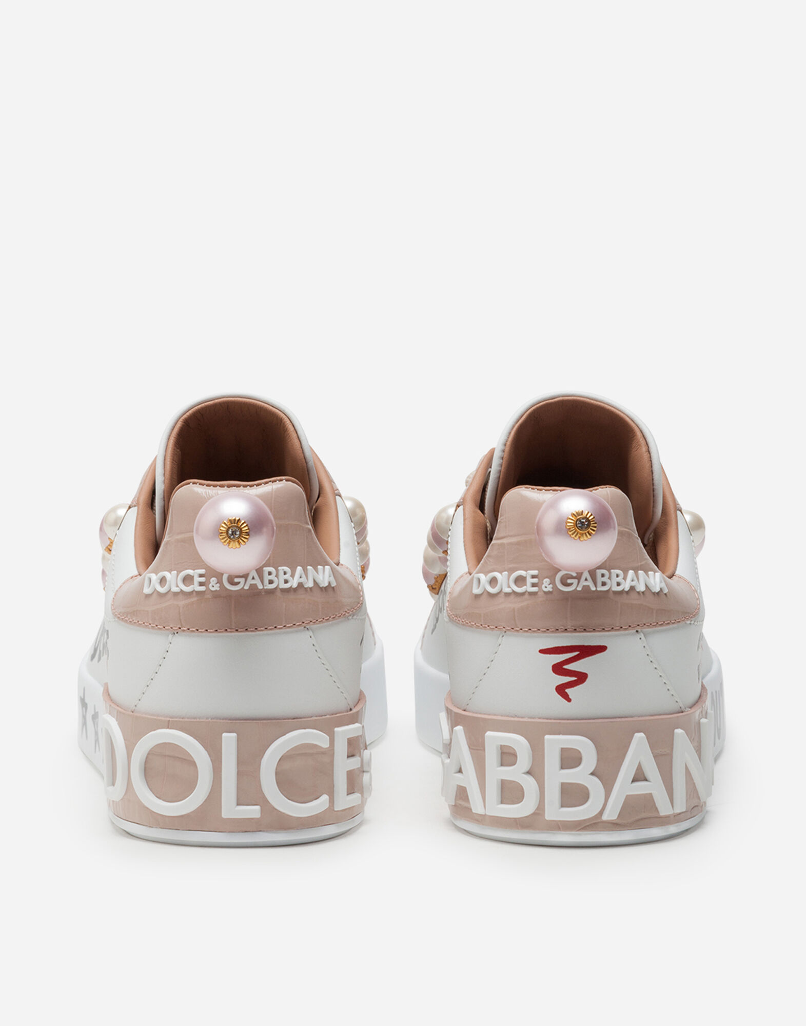 Dolce gabbana pearl sneakers deals