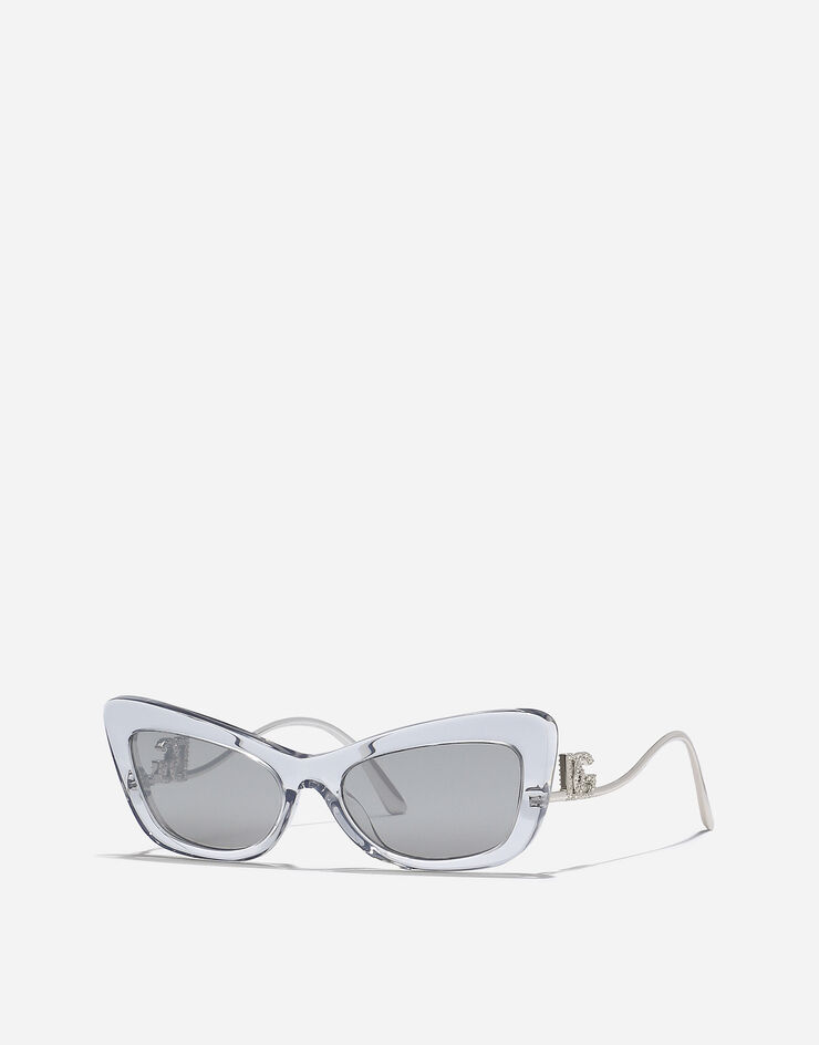 Dolce & Gabbana Sonnenbrille DG Crystal Transparentes Grau VG4467VP16G