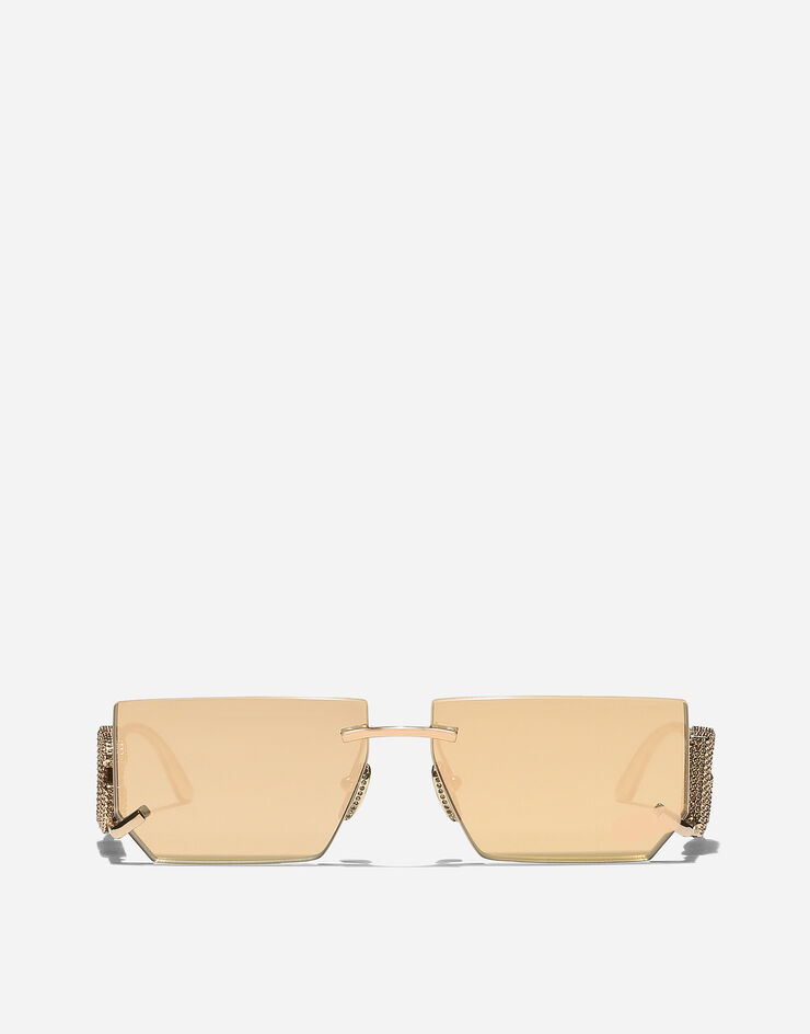 Dolce & Gabbana Солнцезащитные очки DG Crystal золотой VG2304VM203