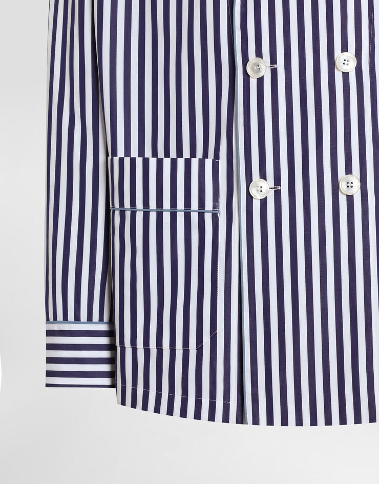 Dolce & Gabbana Bata Vanity en popelina con diseño a rayas Multicolor G2WH1TFR52G