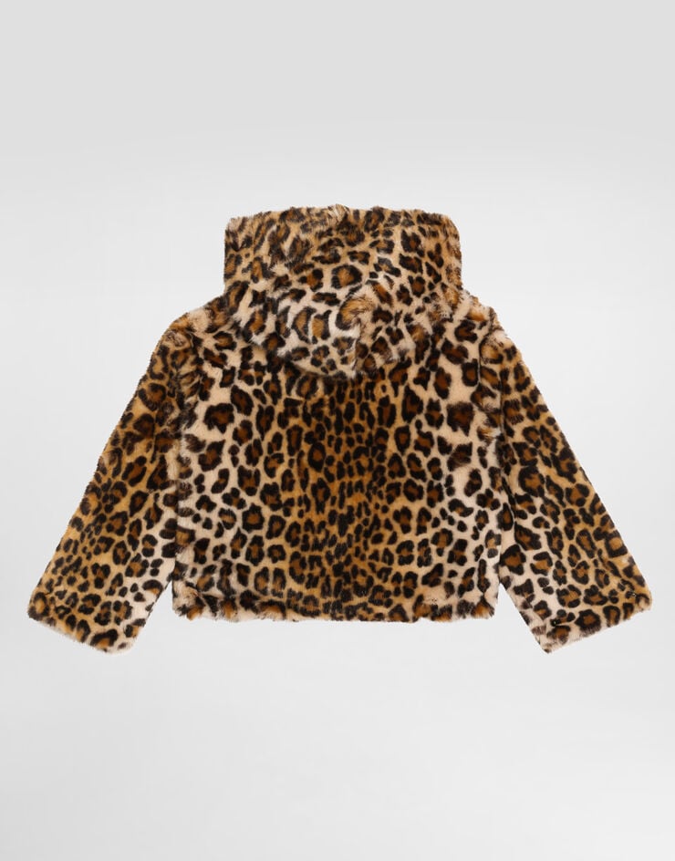 Dolce & Gabbana Leopard-print fur-effect jacket Dolce & Gabbana Leopard-print fur-effect jacket Print L52B09FUPU8