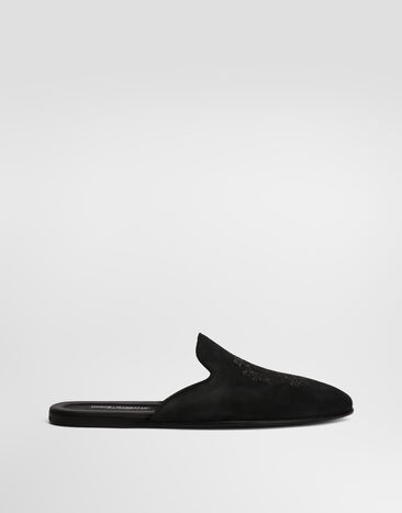 Dolce & Gabbana Слиперы из телячьей кожи Black A80635A3M52