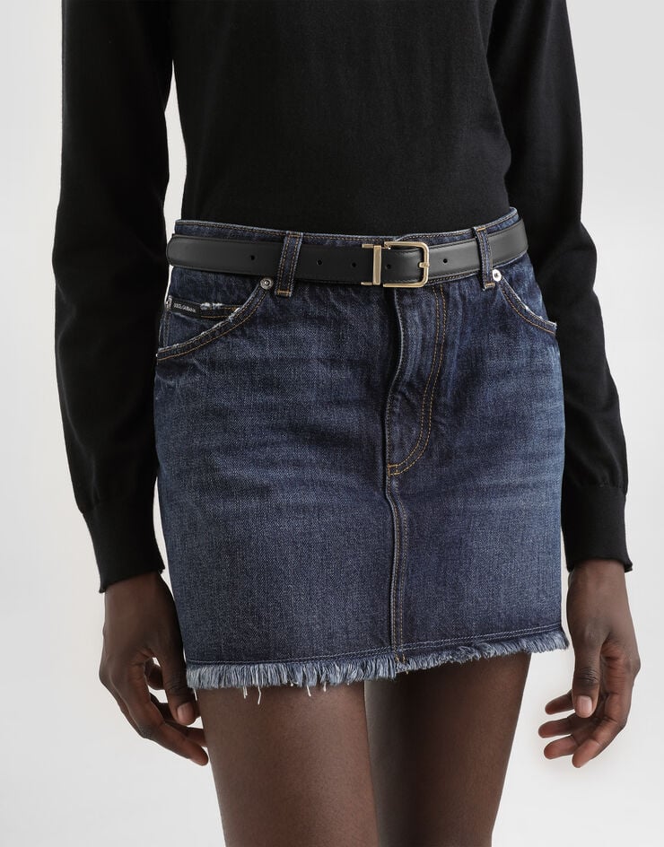 Dolce & Gabbana Denim miniskirt Multicolor F4C2TDG8NQ1