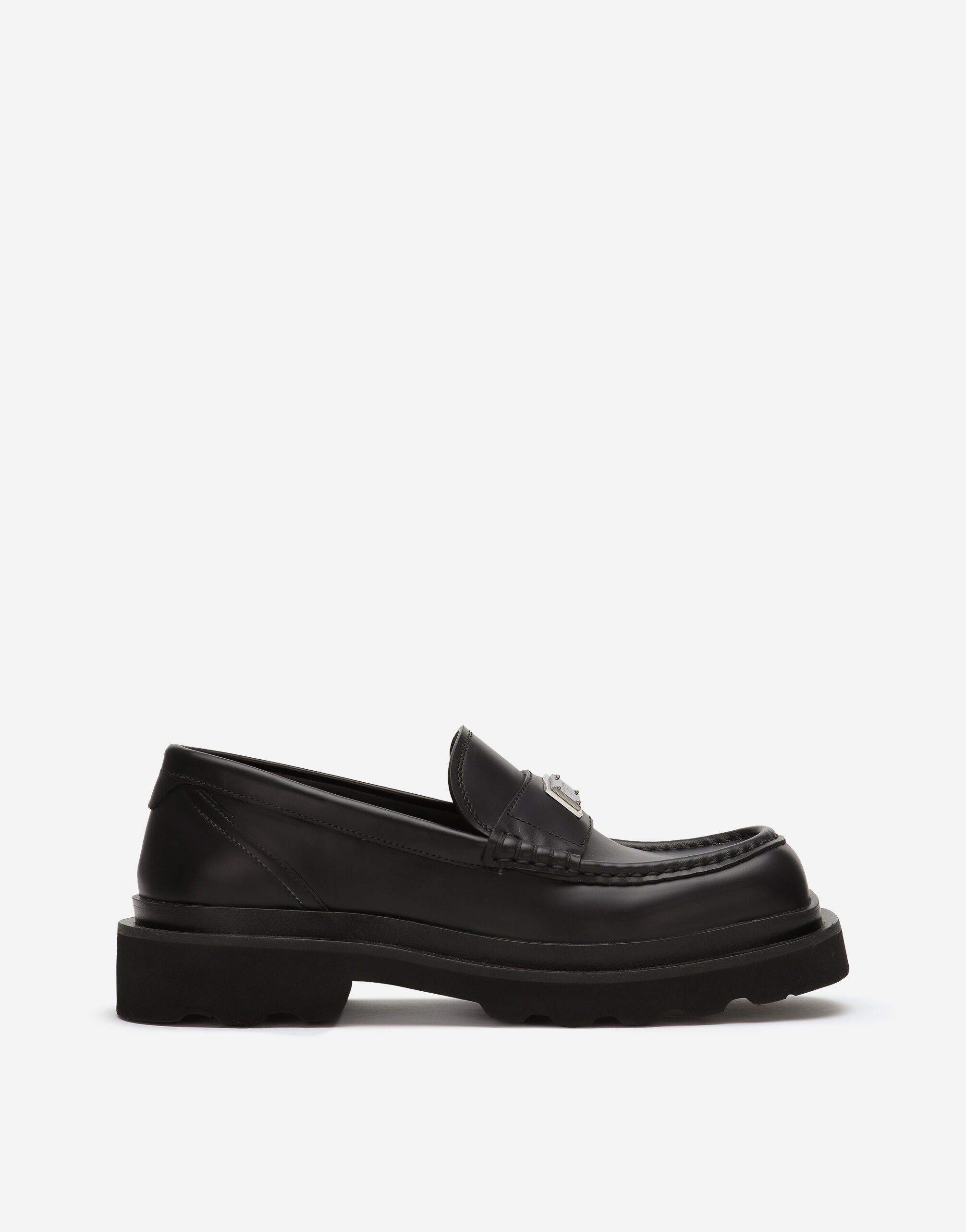 Dolce & Gabbana Calfskin loafers Black CQ0584A1471