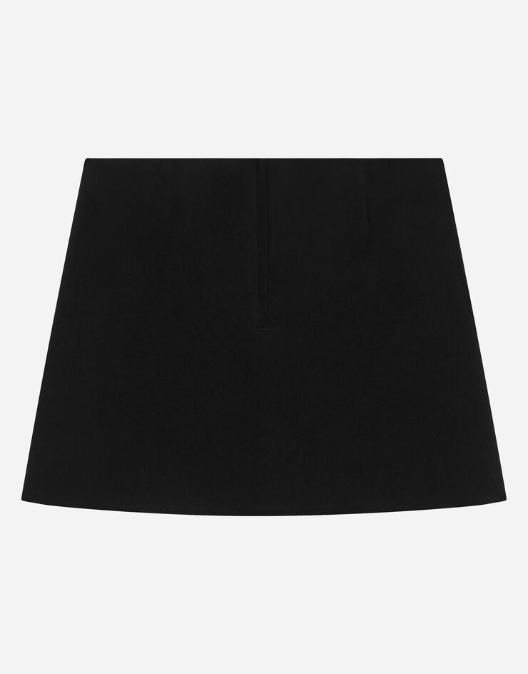 DolceGabbanaSpa Miniskirt with DG logo Black L54I82G7K5G