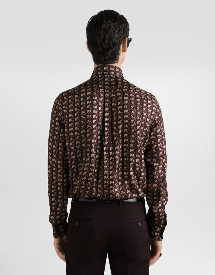 Dolce & Gabbana Printed silk twill martini shirt Print G5MM4TIS1ZH