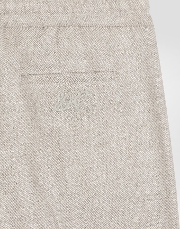 Dolce & Gabbana Linen bermuda shorts Multicolor L44Q36FC4AQ
